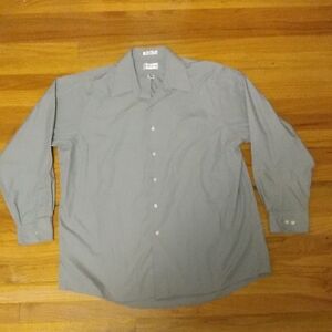 Van Heusen Men's Classic Gray Dress Shirt XL